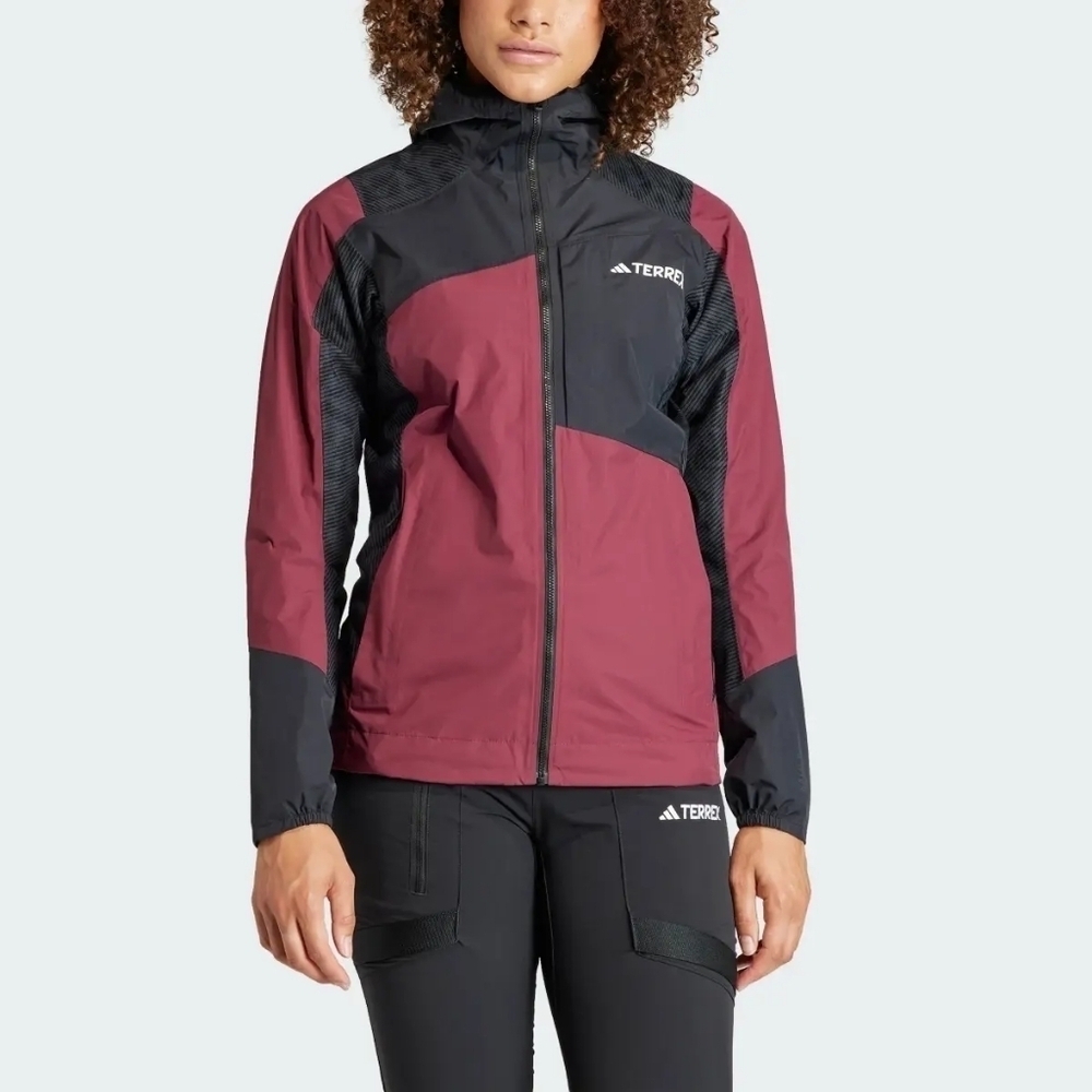 $280 Adidas Women's Terrex Hiking Slim Fit RAIN.RDY Jacket Size XL IB4256